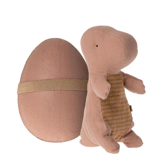 Maileg Gantosaurus in Egg - Small, Old Rose