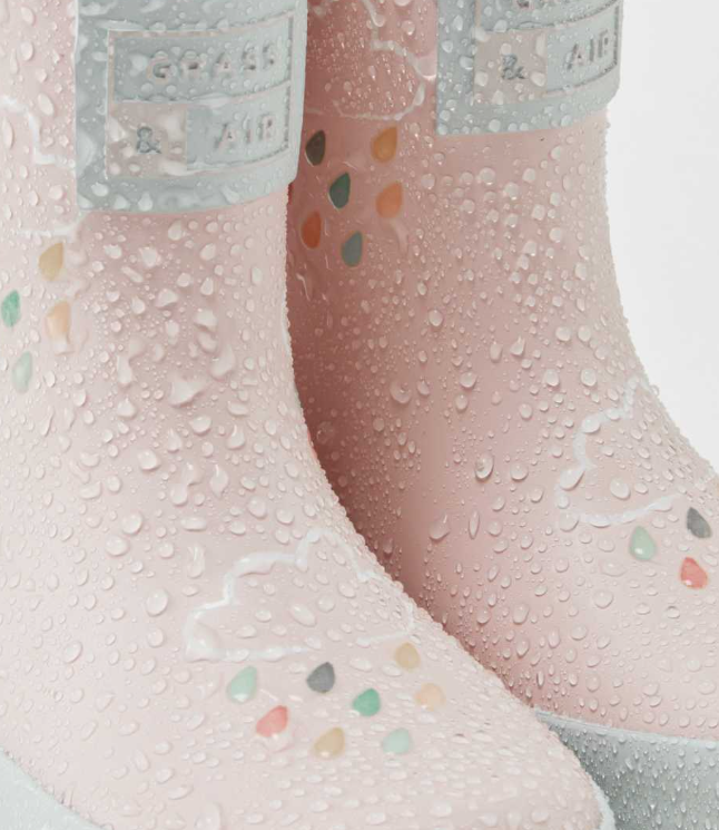 Pale 2025 pink wellies
