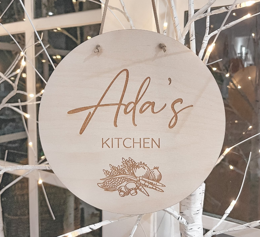 Kitchen Signs Custom Come Gather In Our Kitchen Sign Personalized