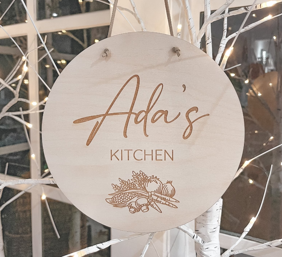 Custom Name Kitchen Sign/Plaque - Fox & Bramble, F+B Signs, Fox & Bramble