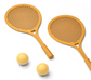 Liewood Monica Tennis Set - Yellow Mellow / Jojoba