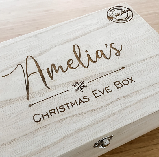 Personalised Wooden Christmas Eve Box - Fox & Bramble, F+B Christmas, Fox & Bramble