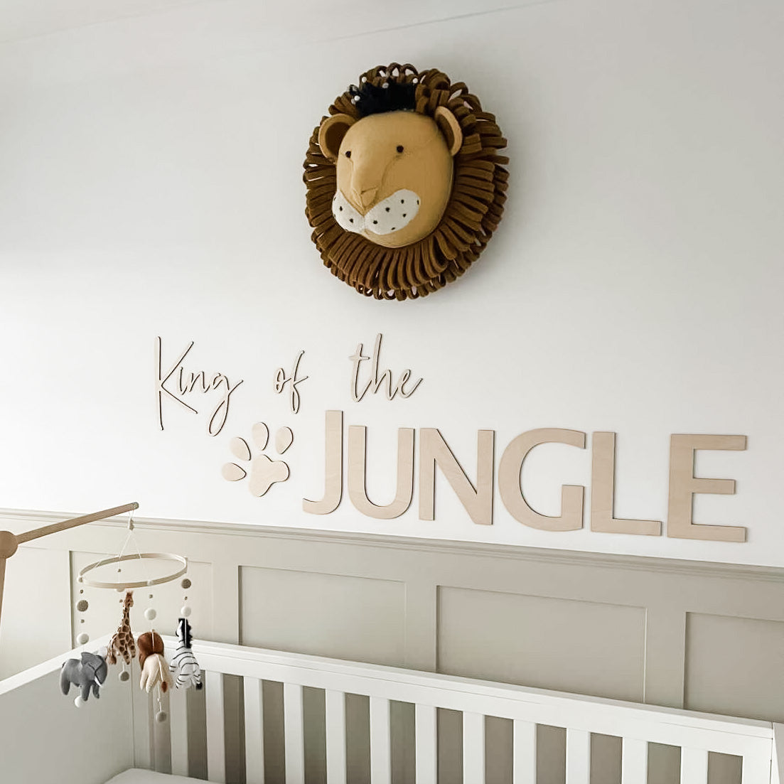 King of the JUNGLE Wall Lettering - Fox & Bramble, Fox + Bramble, Fox & Bramble