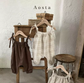 Aosta Camille Overalls - Beige Check - Aosta, Baby Clothes, Fox & Bramble