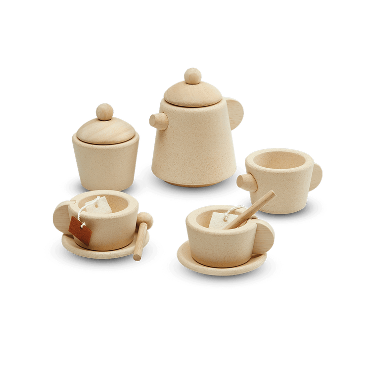 Plan Toys Wooden Tea Set - Plan Toys, Plan Toys, Fox & Bramble