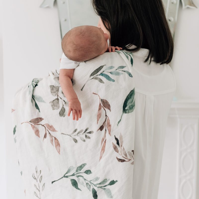 Banks-Lyon Bamboo Baby Swaddle Blanket - Botanical Print - Banks-Lyon, Banks-Lyon, Fox & Bramble