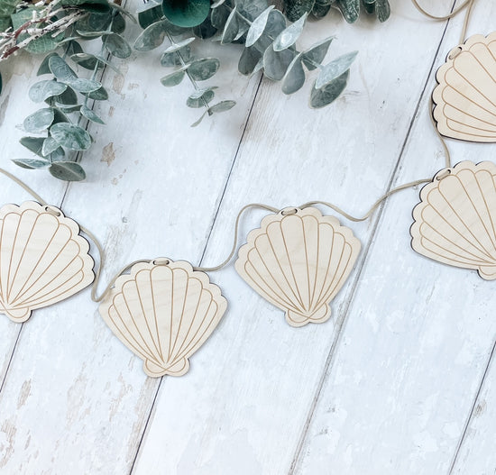 Clam Shell Wooden Garland - Fox & Bramble, F+B Garlands, Fox & Bramble